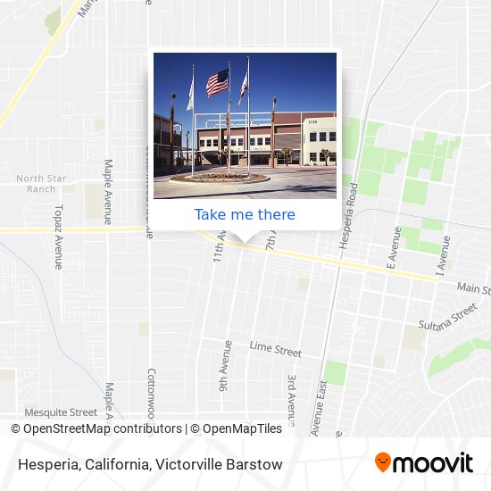 Hesperia, California map