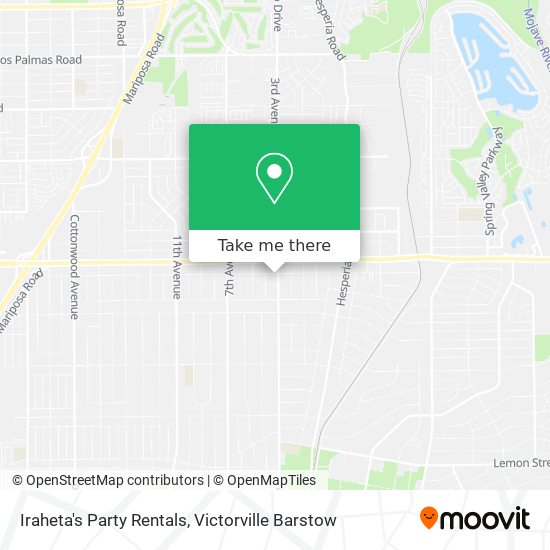 Iraheta's Party Rentals map