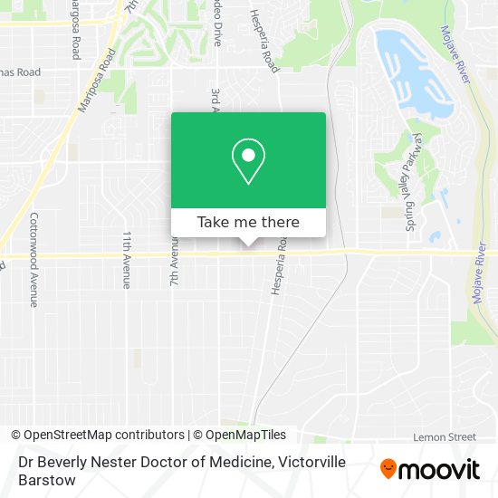 Dr Beverly Nester Doctor of Medicine map