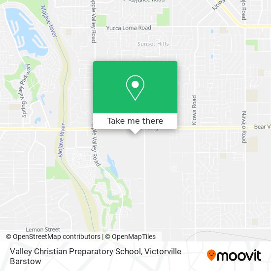 Mapa de Valley Christian Preparatory School