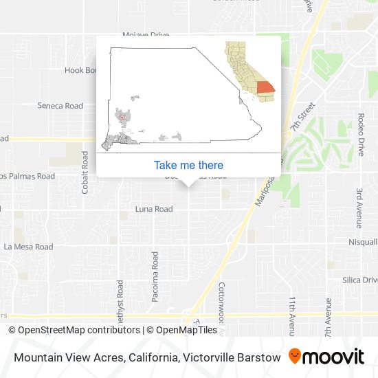 Mountain View Acres, California map