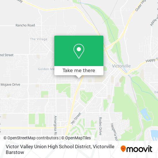 Mapa de Victor Valley Union High School District