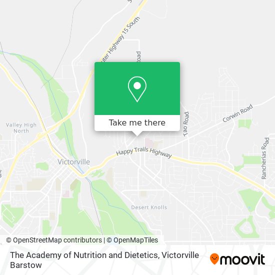 The Academy of Nutrition and Dietetics map