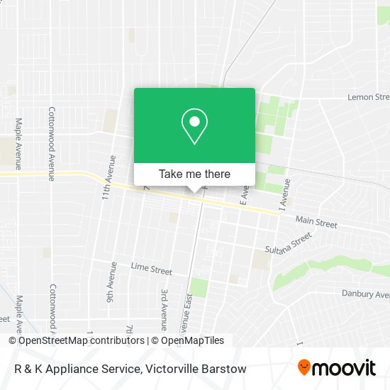 R & K Appliance Service map