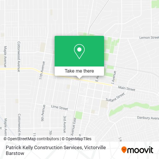 Patrick Kelly Construction Services map