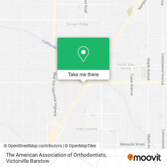 Mapa de The American Association of Orthodontists