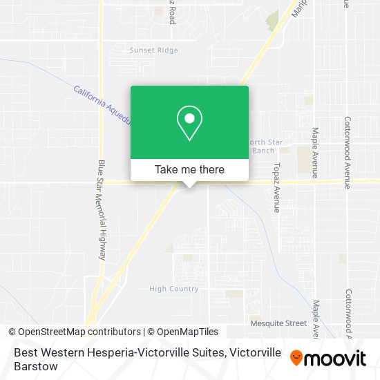 Mapa de Best Western Hesperia-Victorville Suites