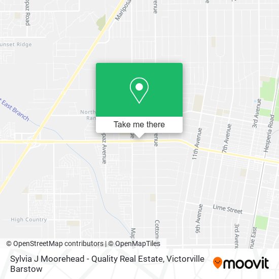 Mapa de Sylvia J Moorehead - Quality Real Estate