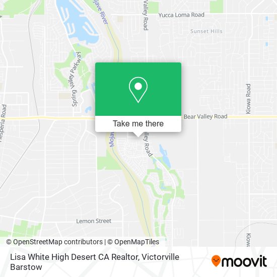 Lisa White High Desert CA Realtor map