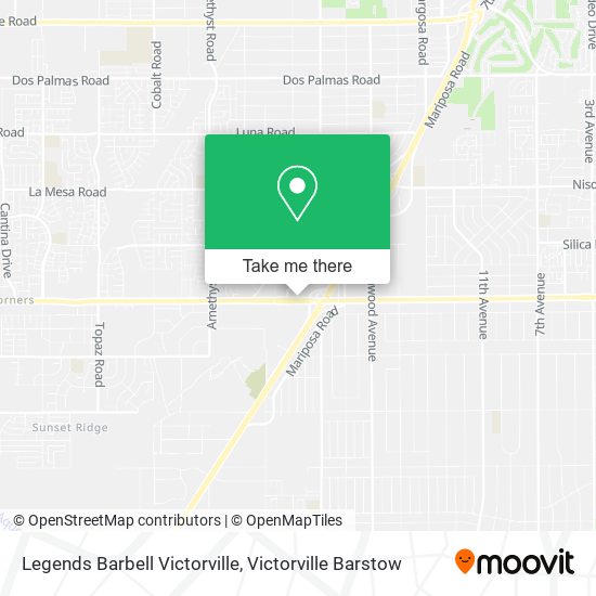 Legends Barbell Victorville map