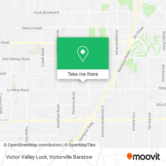 Victor Valley Lock map