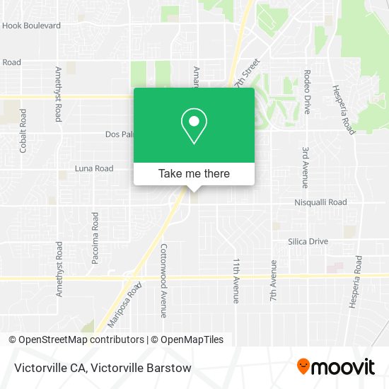 Mapa de Victorville CA