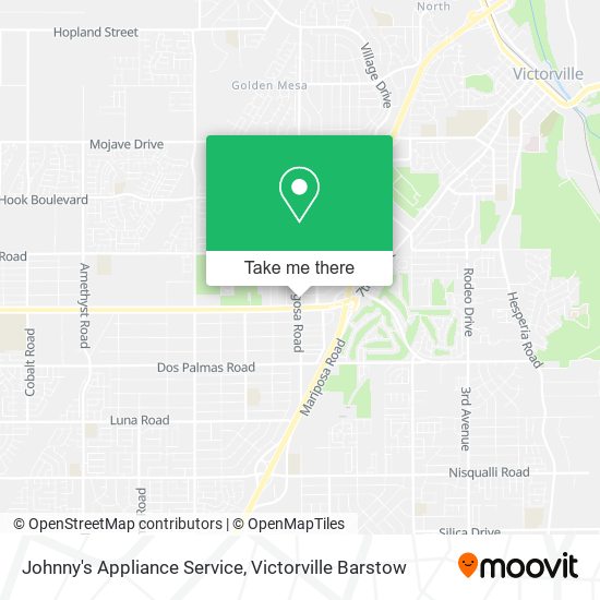 Johnny's Appliance Service map