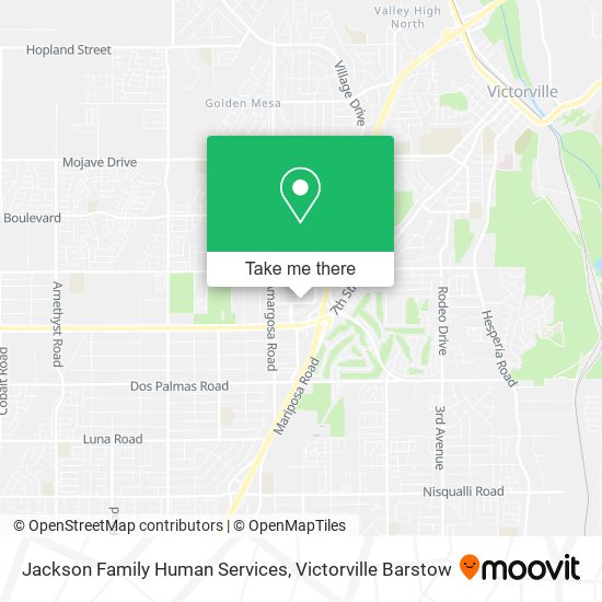 Jackson Family Human Services map