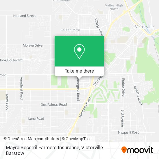 Mayra Becerril Farmers Insurance map