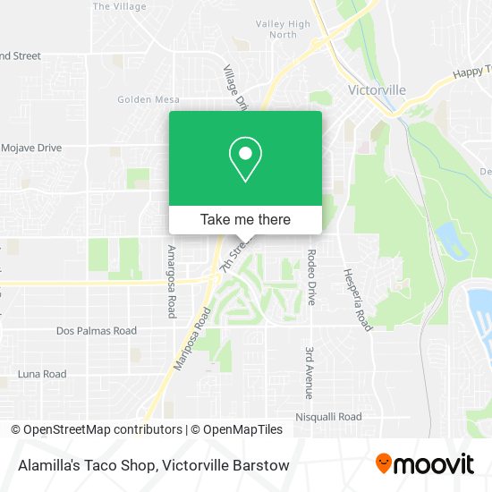 Mapa de Alamilla's Taco Shop