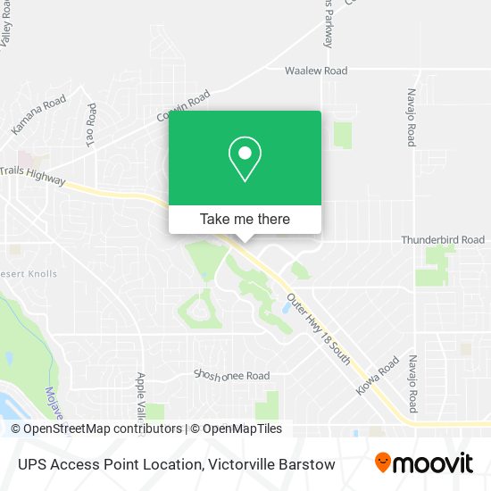 Mapa de UPS Access Point Location