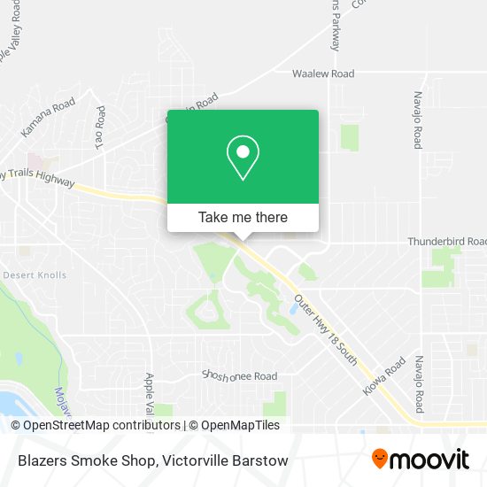 Mapa de Blazers Smoke Shop
