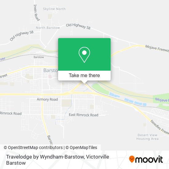 Mapa de Travelodge by Wyndham-Barstow