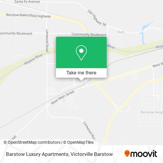 Mapa de Barstow Luxury Apartments