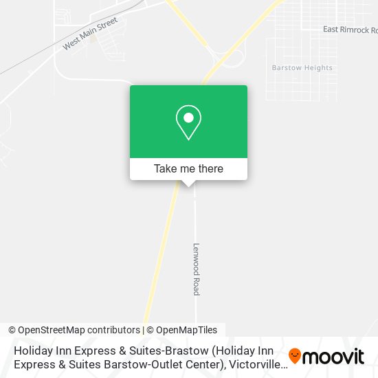 Mapa de Holiday Inn Express & Suites-Brastow (Holiday Inn Express & Suites Barstow-Outlet Center)