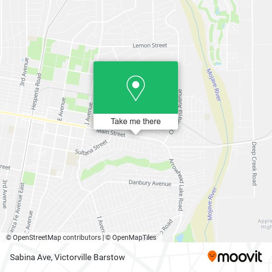 Sabina Ave map