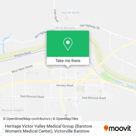 Mapa de Heritage Victor Valley Medical Group (Barstow Women's Medical Center)