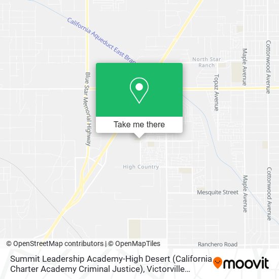 Mapa de Summit Leadership Academy-High Desert (California Charter Academy Criminal Justice)