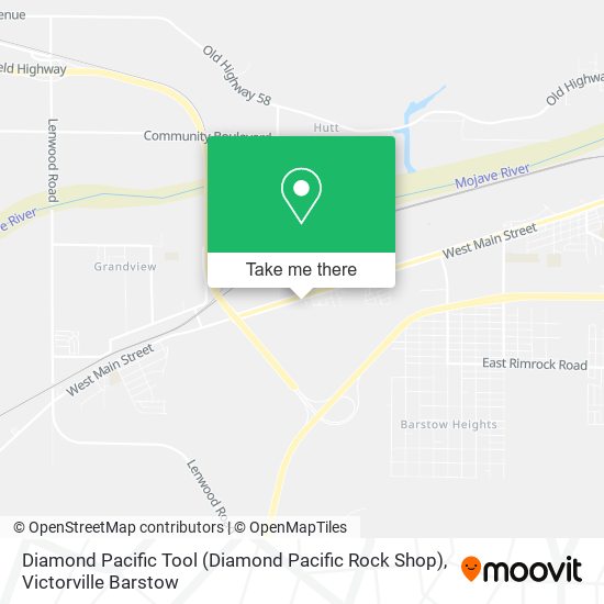 Mapa de Diamond Pacific Tool (Diamond Pacific Rock Shop)