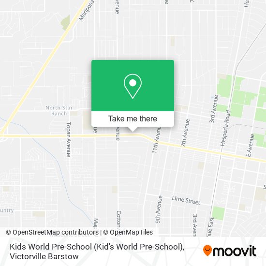 Mapa de Kids World Pre-School (Kid's World Pre-School)