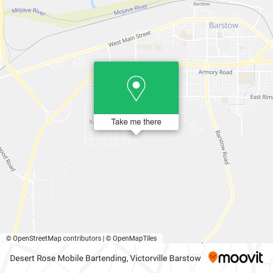 Desert Rose Mobile Bartending map