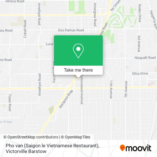 Pho van (Saigon le Vietnamese Restaurant) map