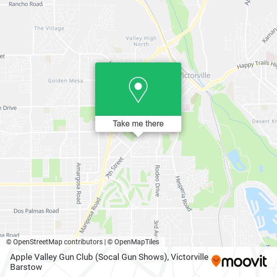 Mapa de Apple Valley Gun Club (Socal Gun Shows)