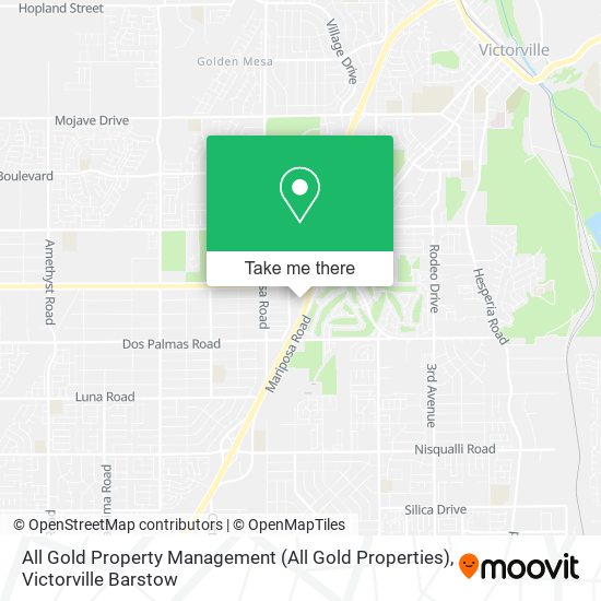 All Gold Property Management (All Gold Properties) map