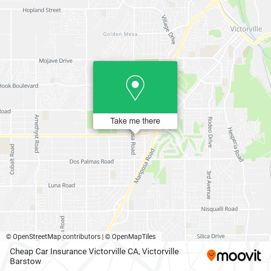 Mapa de Cheap Car Insurance Victorville CA