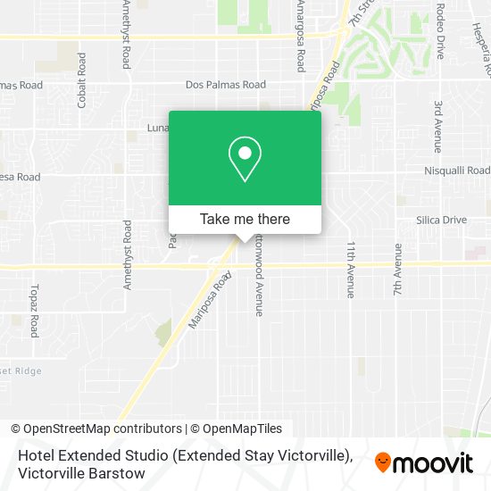 Mapa de Hotel Extended Studio (Extended Stay Victorville)