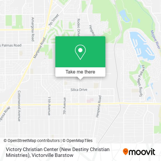 Mapa de Victory Christian Center (New Destiny Christian Ministries)