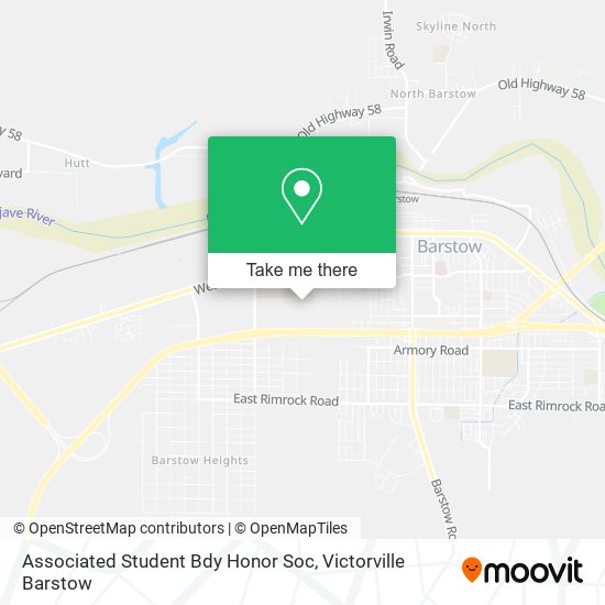 Associated Student Bdy Honor Soc map