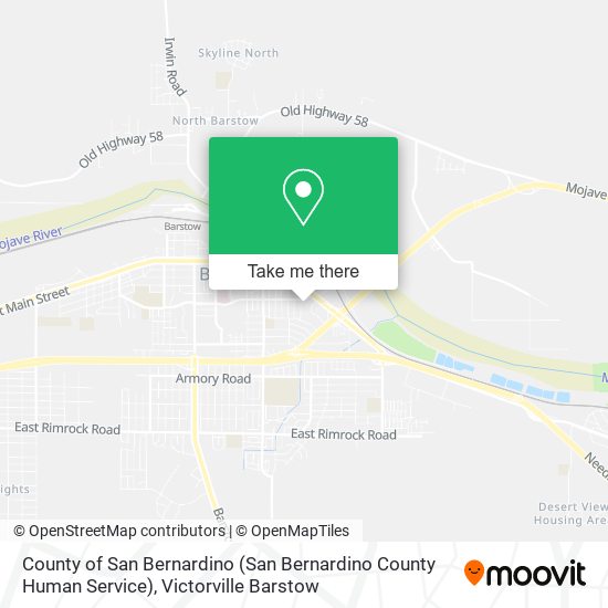 County of San Bernardino (San Bernardino County Human Service) map