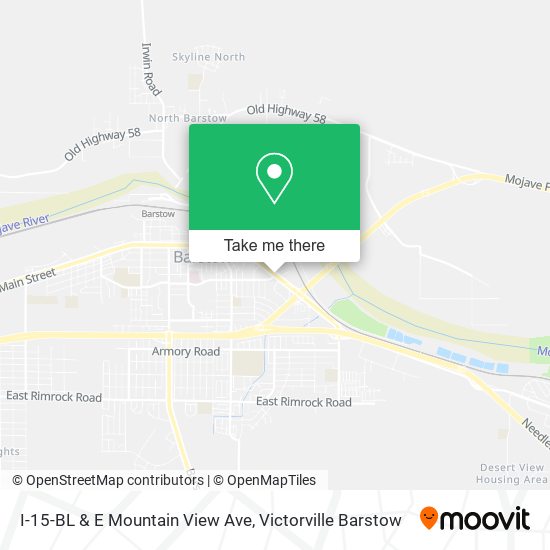 I-15-BL & E Mountain View Ave map