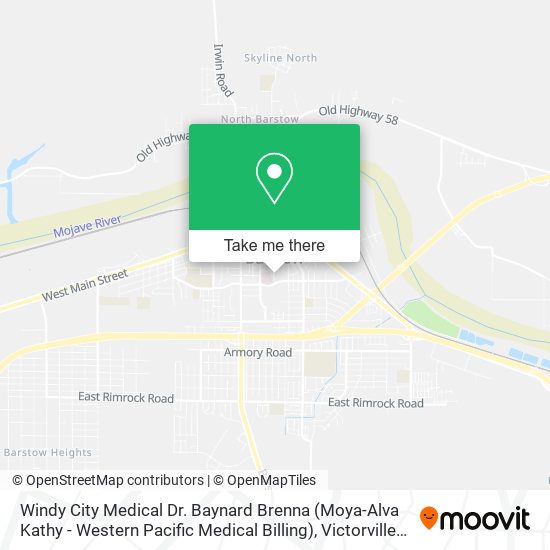 Mapa de Windy City Medical Dr. Baynard Brenna (Moya-Alva Kathy - Western Pacific Medical Billing)