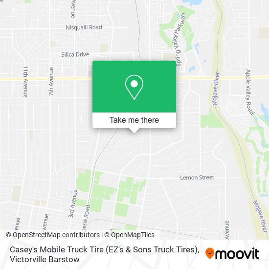 Mapa de Casey's Mobile Truck Tire (EZ's & Sons Truck Tires)