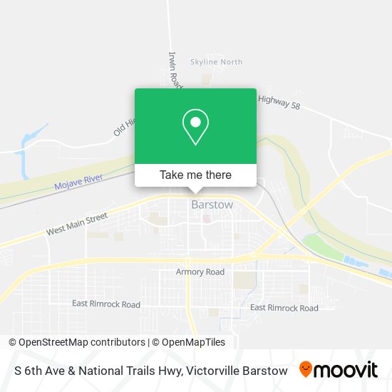 S 6th Ave & National Trails Hwy map