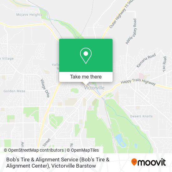 Mapa de Bob's Tire & Alignment Service