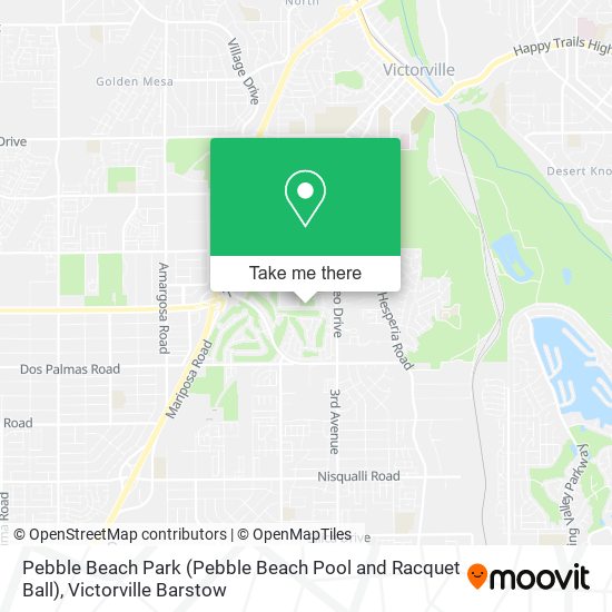 Pebble Beach Park (Pebble Beach Pool and Racquet Ball) map