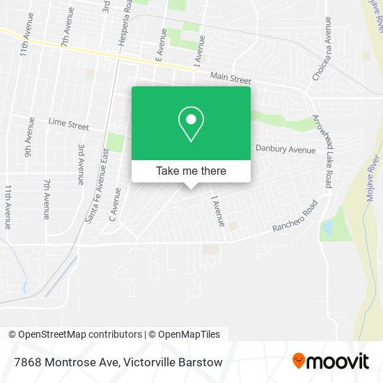 Mapa de 7868 Montrose Ave