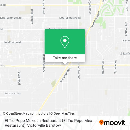 Mapa de El Tio Pepe Mexican Restaurant (El Tio Pepe Mex Restaraunt)