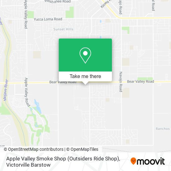 Mapa de Apple Valley Smoke Shop (Outsiders Ride Shop)