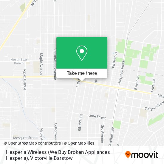 Hesperia Wireless (We Buy Broken Appliances Hesperia) map