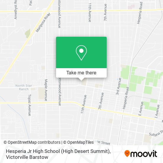 Mapa de Hesperia Jr High School (High Desert Summit)